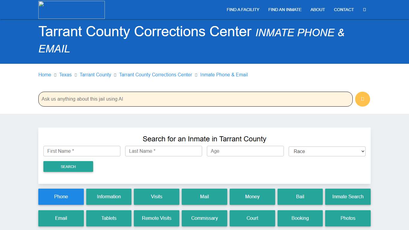 Tarrant County Corrections Center Phone Calls | Smart Communications Setup & Inmate Calls
